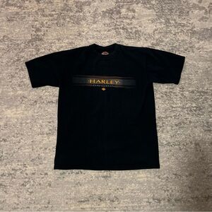 Harley-Davidson Men's Tee in Black with Orange Accents